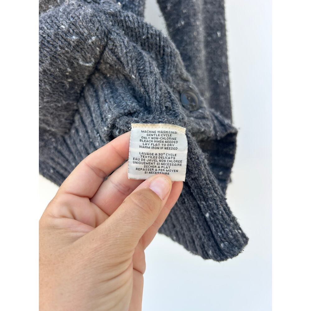 Ralph Lauren Denim & Supply Cotton Cardigan Oversized Sweater Small Gray Grey - Picture 8 of 8